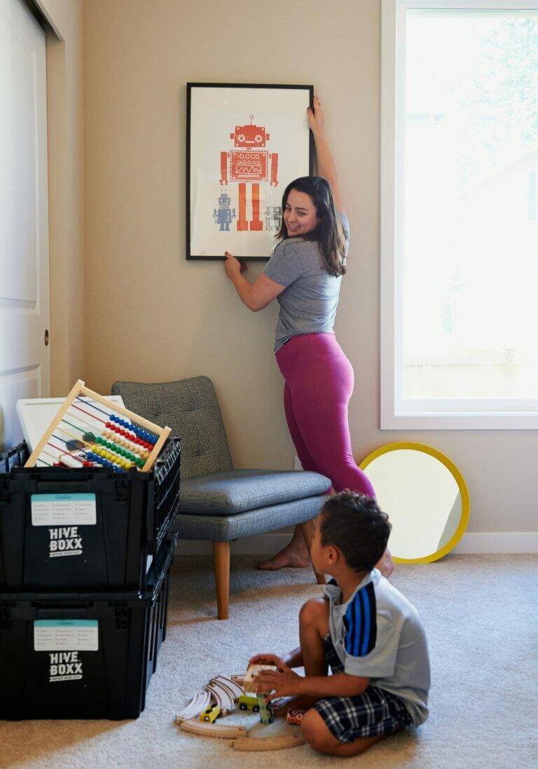Image of a family final moving